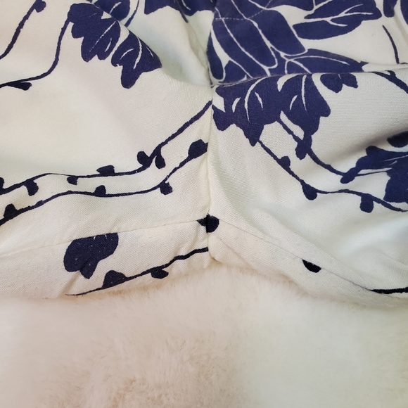 Free People Sundae Blue Floral Print Wide Leg Pants - Picture 15 of 16